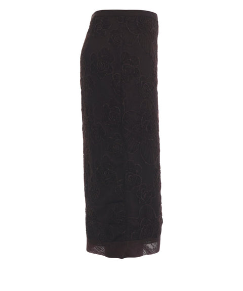 Midi skirt with floral embroidery 'Daysee'