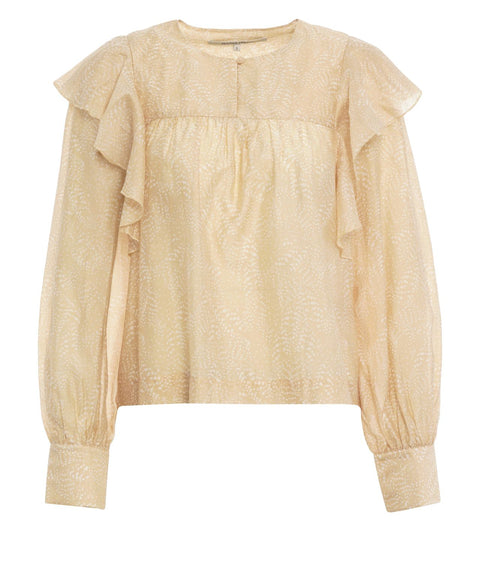 Blusa con ruches 'Hide'