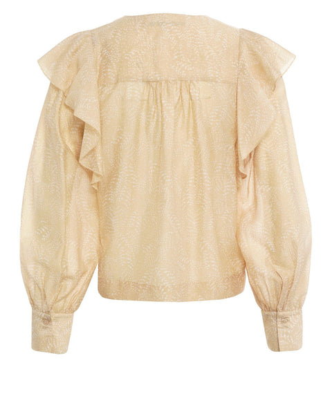 Blusa con ruches 'Hide'