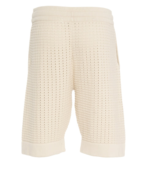 Bermuda in maglia traforata
