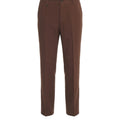 Pantaloni chino in misto lino