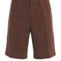 Shorts aus Leinenmischung