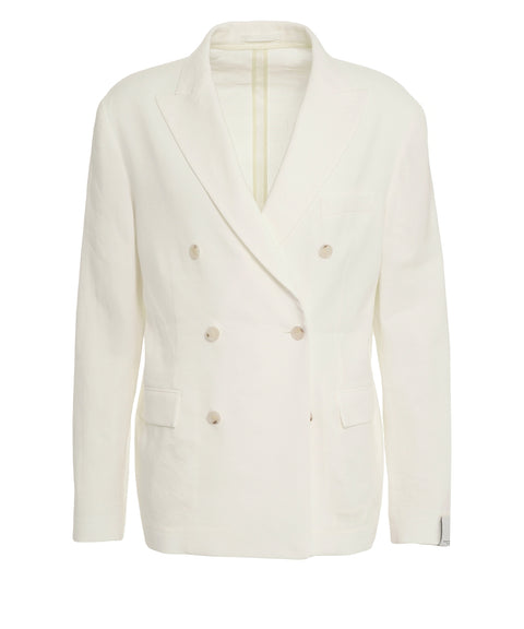 Blazer aus Leinenmischung