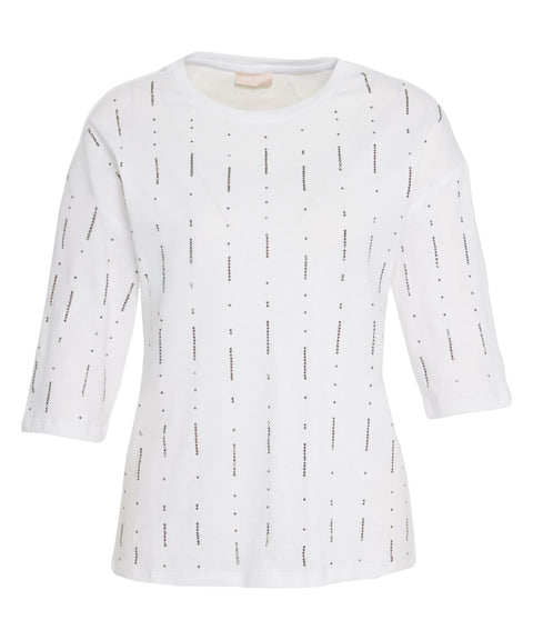T-shirt con strass