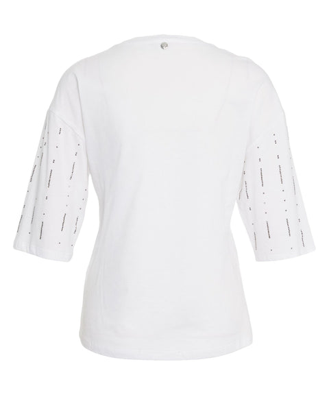 T-shirt con strass