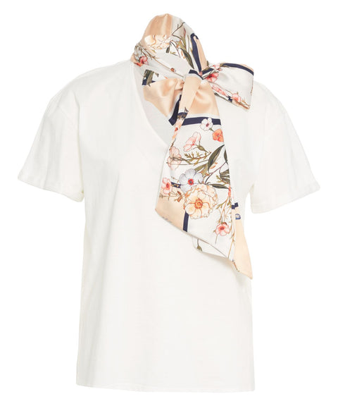 T-Shirt mit Schalkragen