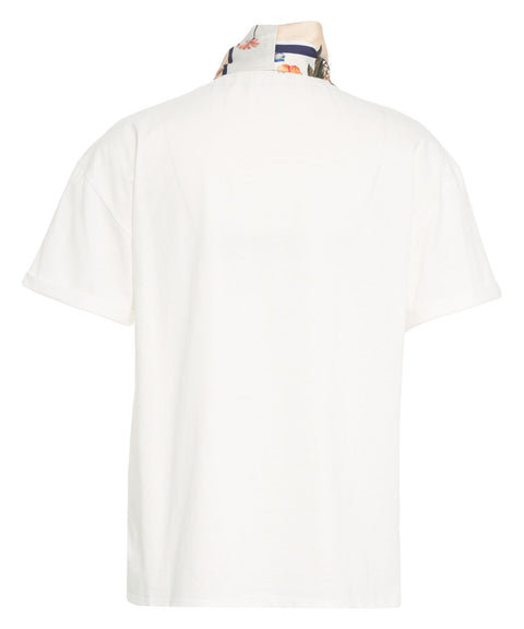 T-Shirt mit Schalkragen