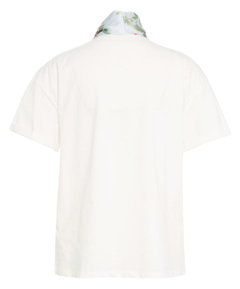 T-Shirt mit Schalkragen