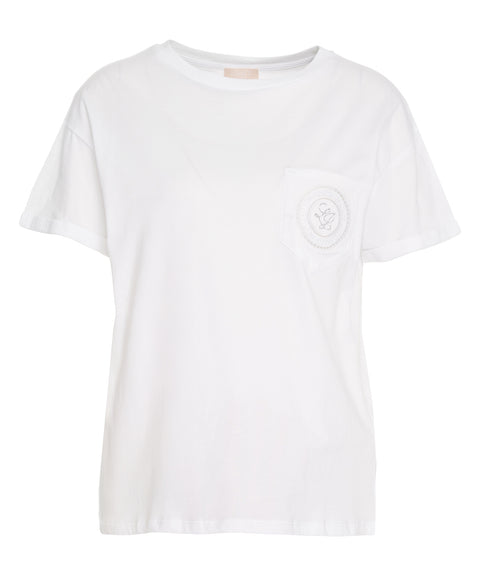 T-Shirt mit Logodetail