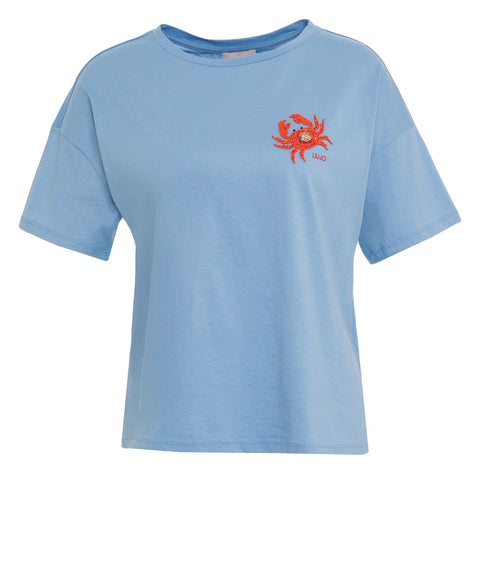 T-Shirt mit Applikationen