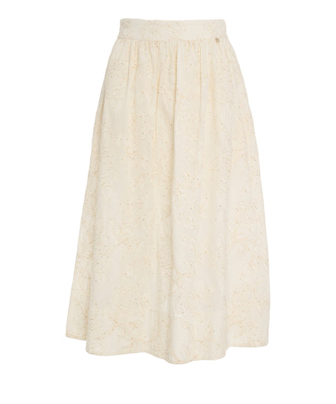 Midirock mit Stickereien