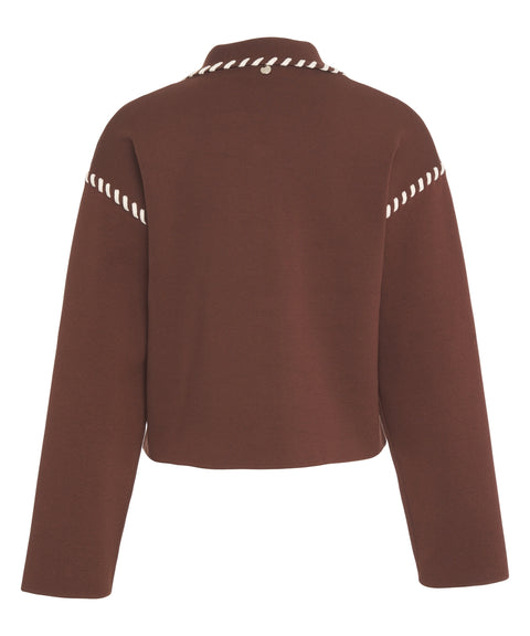 Jacke mit Ziernähten