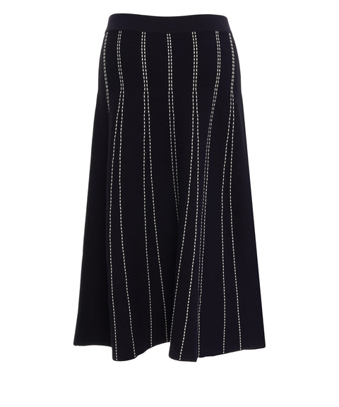 Gonna midi in maglia