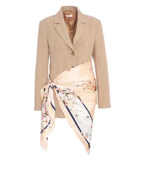 Blazer mit Foulard