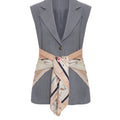 Oversize single-breasted vest