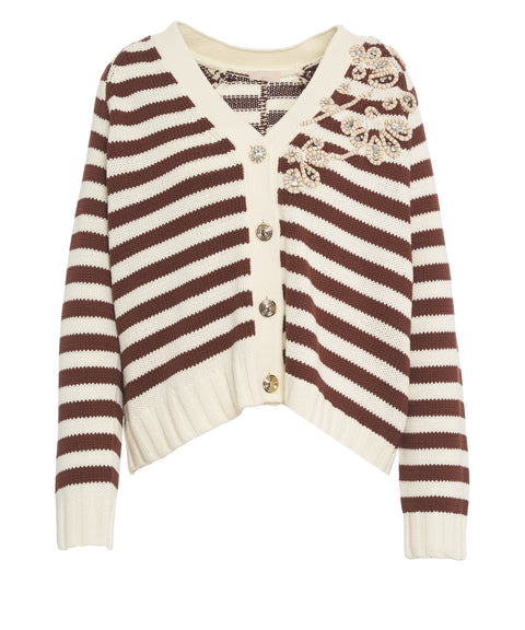 Strickjacke mit Strass