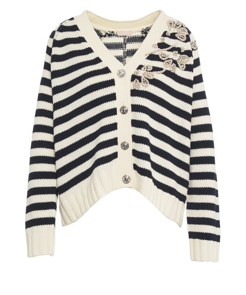 Strickjacke mit Strass