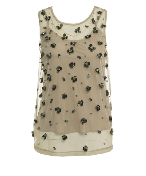 Tülltop mit Pailletten