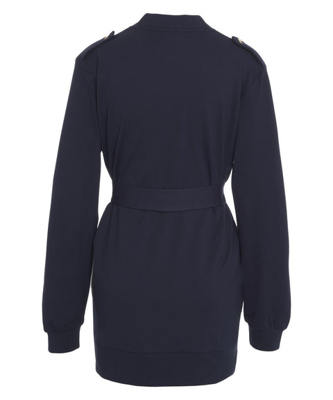 Cardigan con cintura in vita