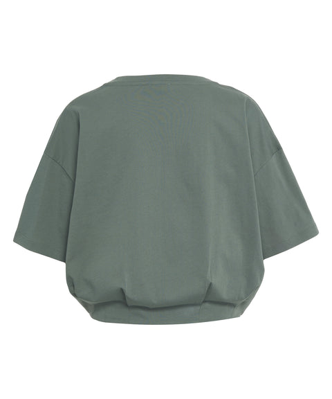 T-shirt with logo embroidery