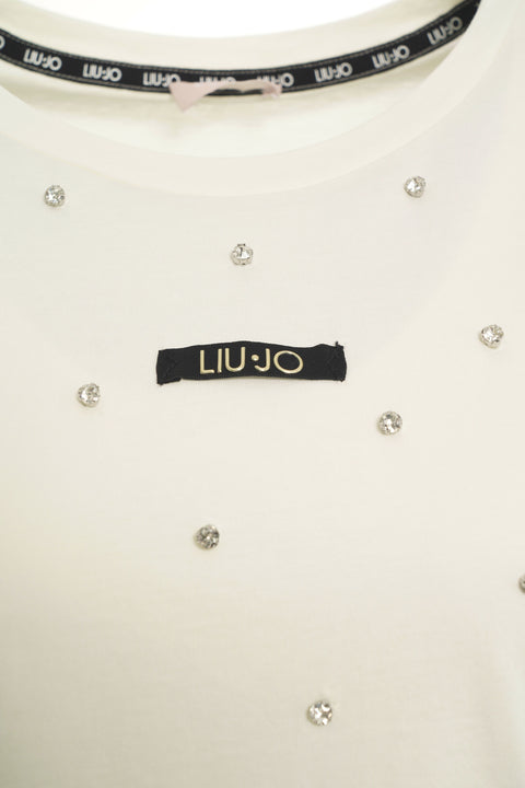 T-shirt with rhinestones