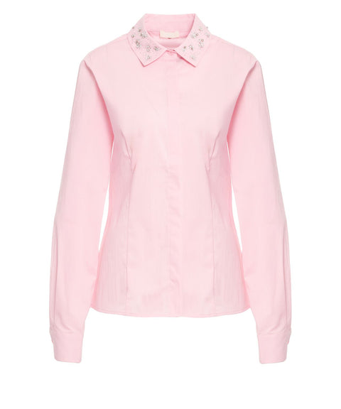 Blusa con applicazione strass