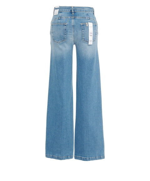 Jeans con cintura in vita