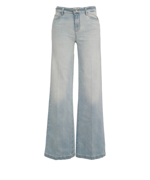 Jeans con cintura in vita