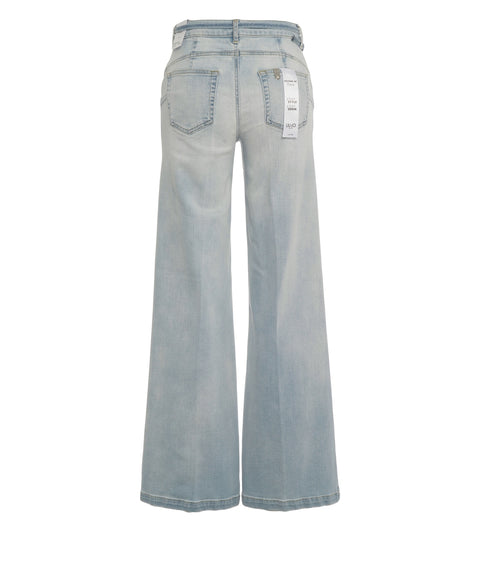 Jeans con cintura in vita