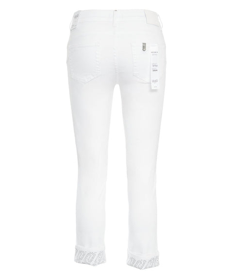 Skinny Jeans mit Strass