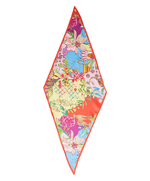 Foulard con stampa floreale