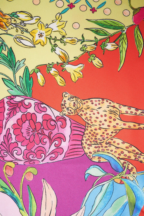 Foulard con stampa floreale