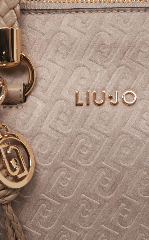 Handbag with logo details
