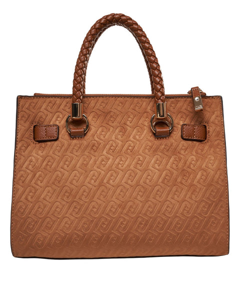 Handbag with logo details