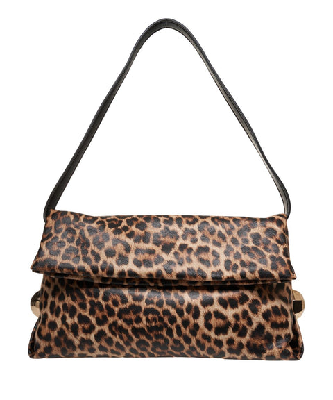 Clutch with animal print