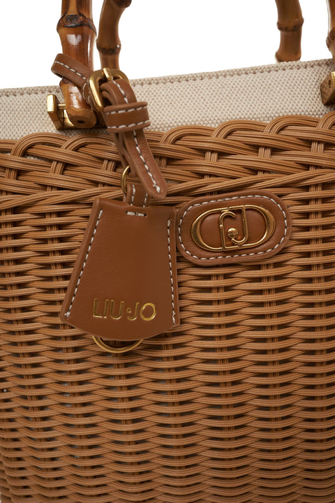 Handtasche aus Korbgeflecht