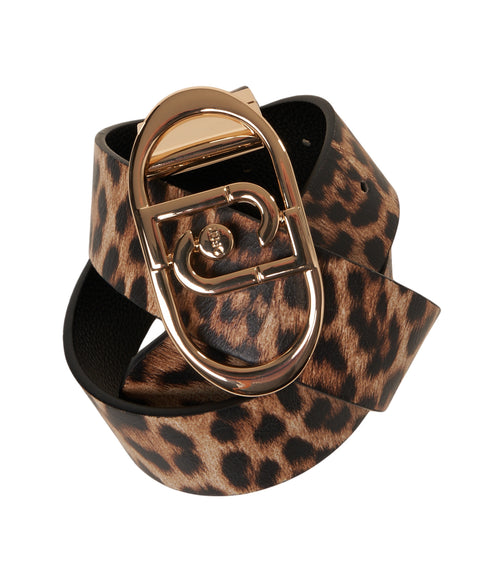 Cintura con stampa animalier