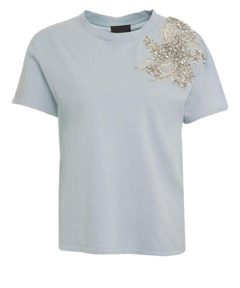 T-shirt con strass