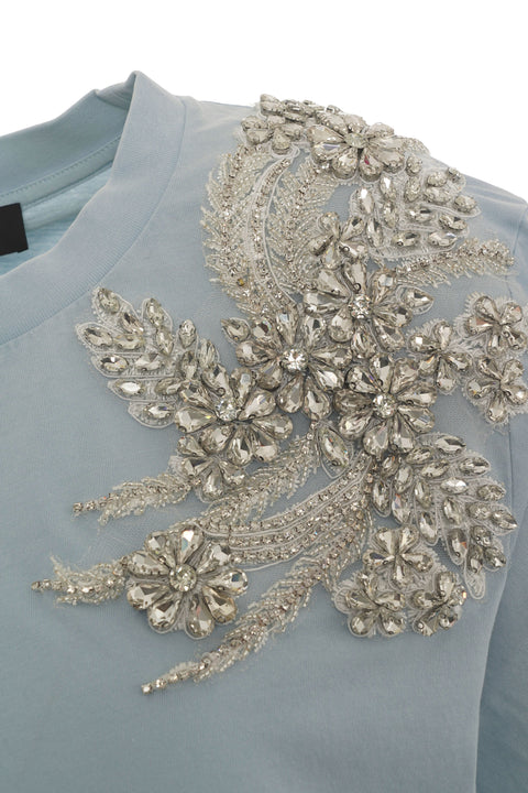 T-shirt con strass
