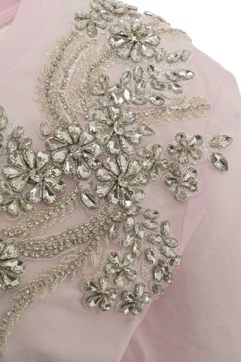 T-shirt con strass