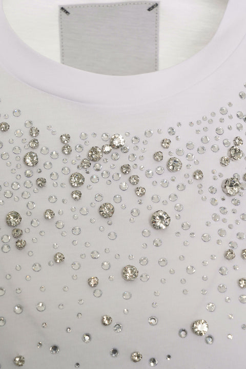 T-shirt con strass