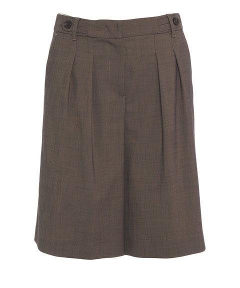 Bermuda in tessuto mélange