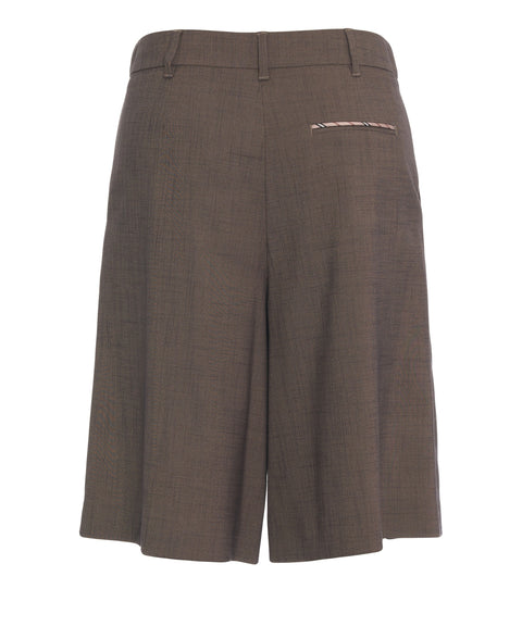 Bermuda in tessuto mélange