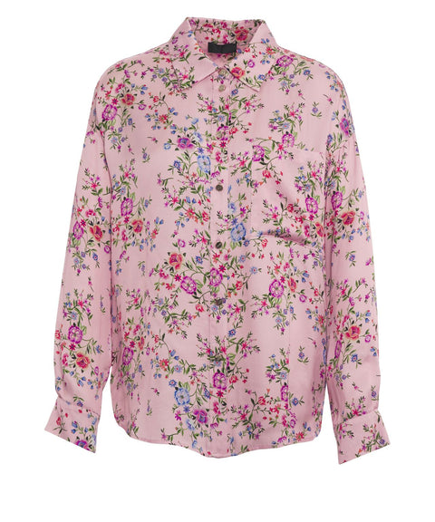 Blusa con stampa floreale