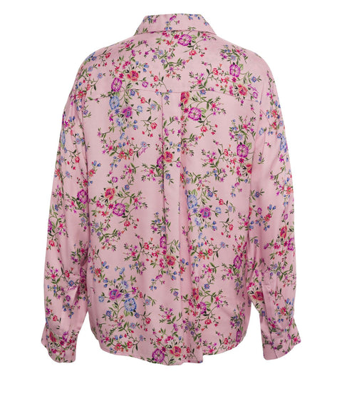 Blusa con stampa floreale