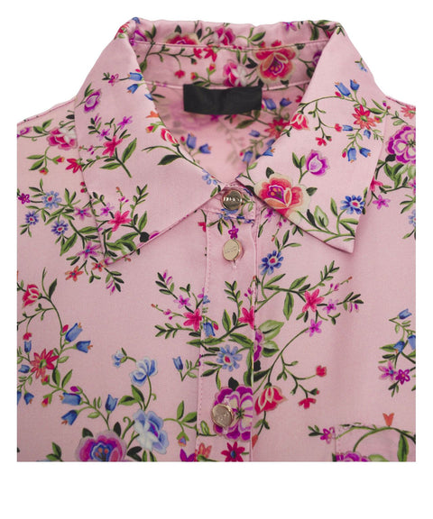 Blusa con stampa floreale