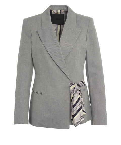 Blazer con dettaglio fiocco