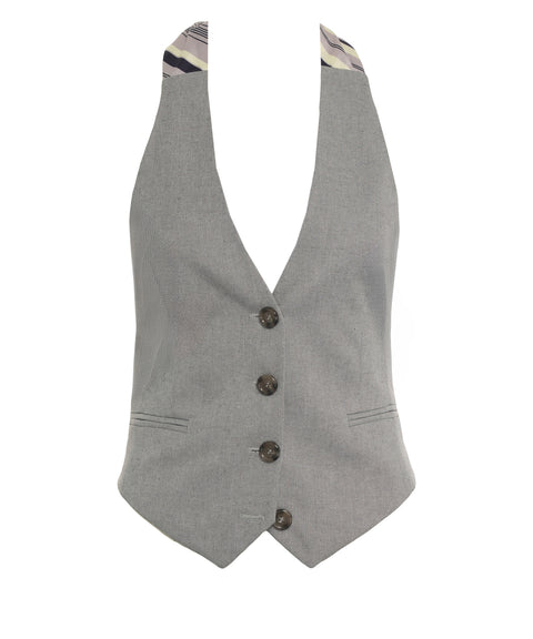 Gilet con dettaglio cravatta