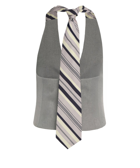 Gilet con dettaglio cravatta