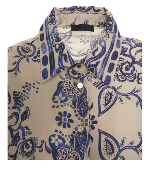 Abito chemisier in raso